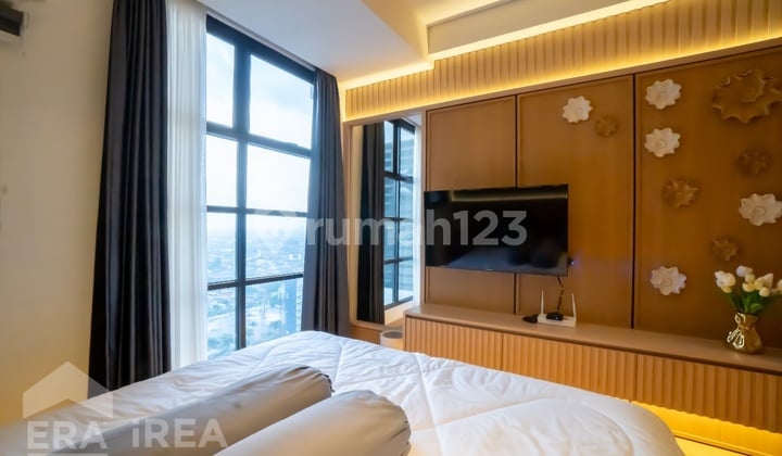 Apartment Kahyangan Dijual Solo Baru, 1 BR, full furnish, ada Kolam Renang dan Taman Bermain