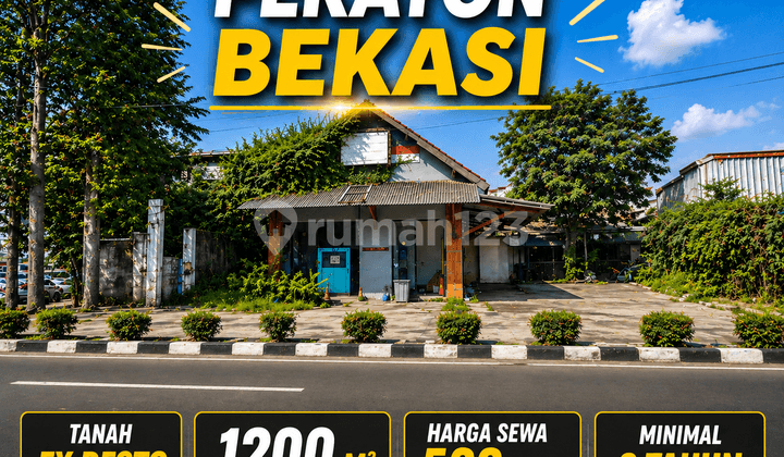 Rent Land Area 1200 Sqm Ex-Bar & Resto Ready to Use on Main Road Pekayon - Suitable for Cafe / Korean Restaurant / Lounge
