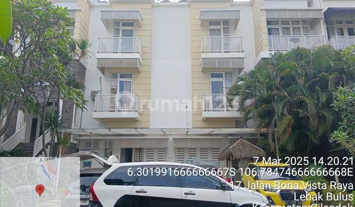 Rumah murah 3lt di Bonavista Residence,Jl Bonavista utama,Jaksel