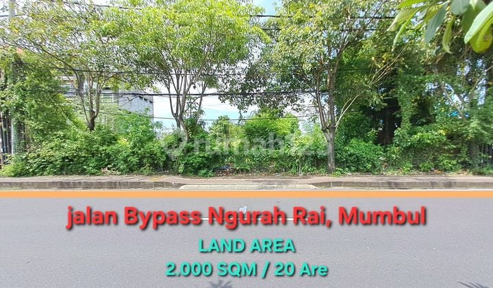 Tanah Dijual Cocok untuk Kebutuhan Komersial Terletak di Pinggir Jalan Bypass Ngurah Rai Mumbul, Benoa, Kuta Selatan
