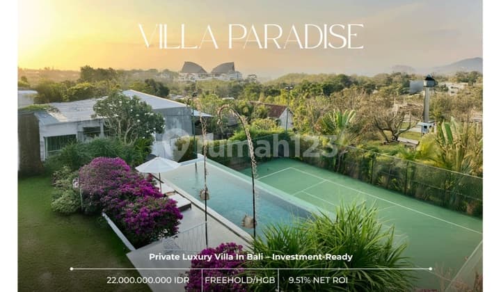 For Sell Private Luxury Villa At Balangan Beach Street, Jimbaran, Kuta Selatan