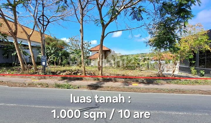 Tanah Disewakan Luas 10 Are Zona Oranye Terletak Sekitar Pinggir Jalan Labuan Sait, Pecatu, Kuta Selatan
