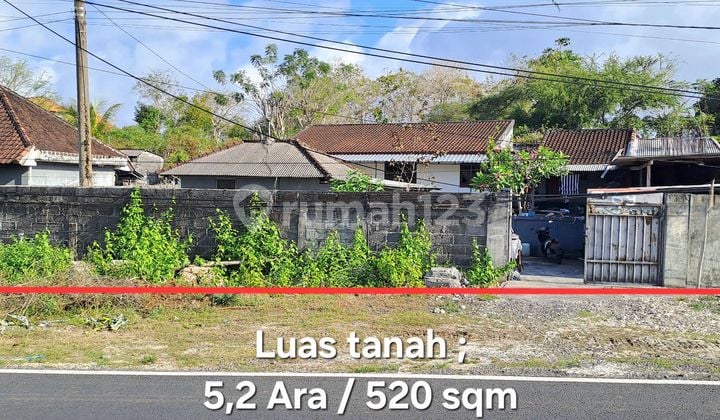 Land 5.2 Ares for Sale Just 7 Minutes to Pandawa Beach, Located on the Main Roadside of South Nusa Dua, Kutuh, South Kuta.