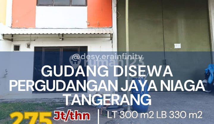 Disewakan Gudang di Pergudangan Jaya Niaga, Tangerang