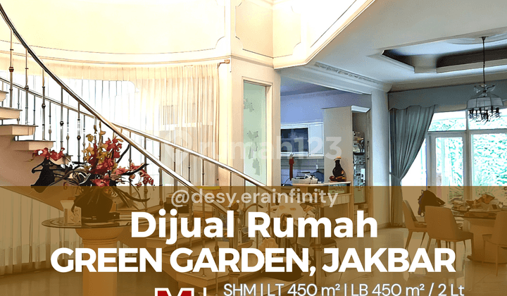 For Sale 2-Story House in Green Garden, West Jakarta