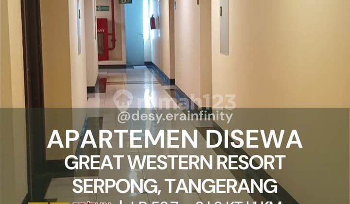 Disewakan Apartemen Great Western Resort Tower B lt 18 . No. EW 2