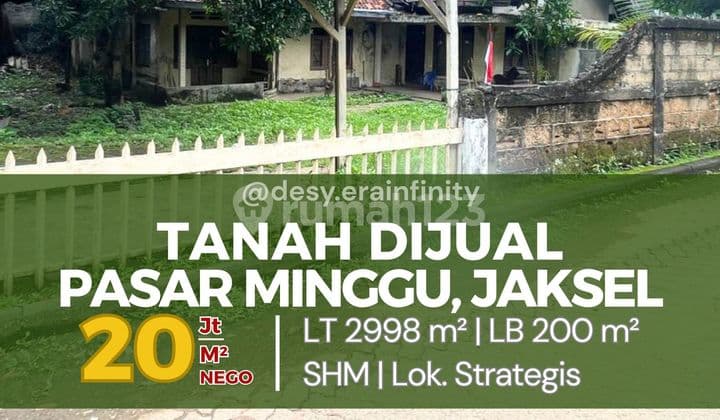 Dijual Tanah di Pasar Minggu, Jakarta Selatan