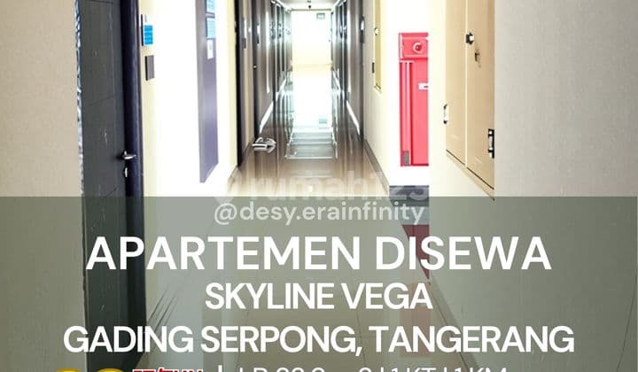 Disewakan Apartemen Skyline Vega di Gading Serpong, Tangerang