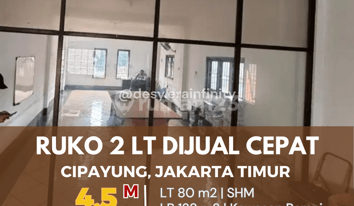 Ruko 2 Lt Di Cipayung Jakarta Timur Cocok Untuk Usaha