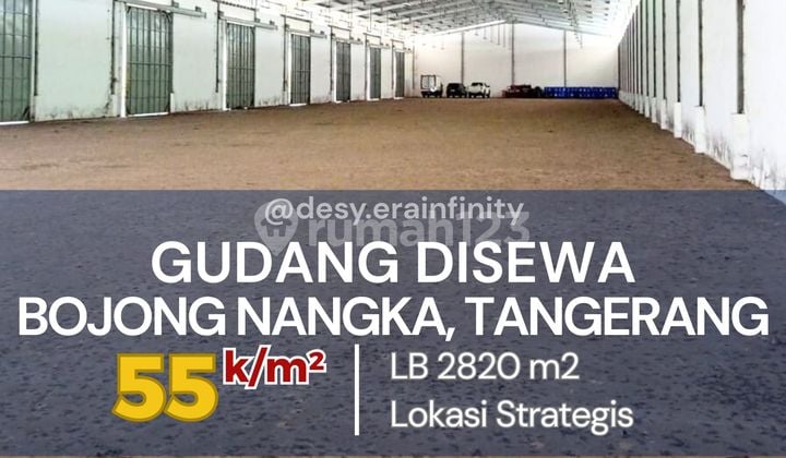 Disewakan Gudang di Bojong Nangka, Tangerang