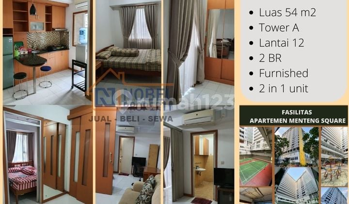 Disewakan Siap Huni Apartemen Menteng Square 2Br Luas 54Msq 2In Unit Luas Dekat Universitas