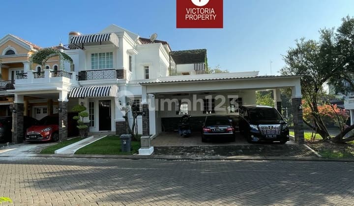 Nt422 Jual Rumah Hoek Kolam Renang Raffles Hills Cibubur