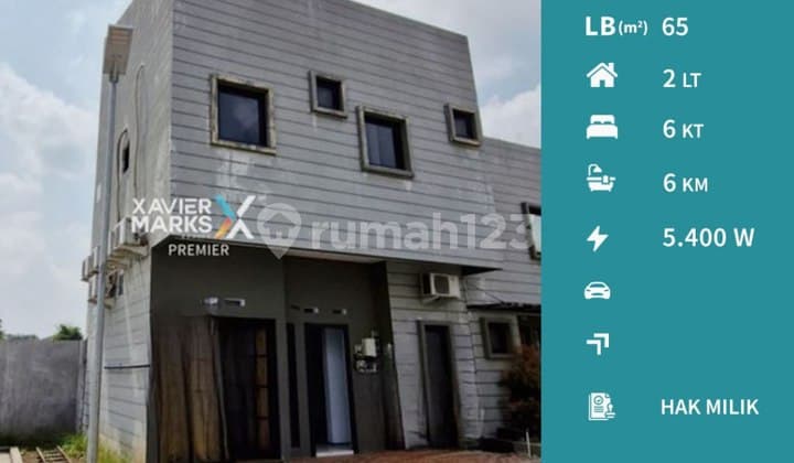 Rumah Full Furnish 2 Lantai di Kvadra Araya Malang