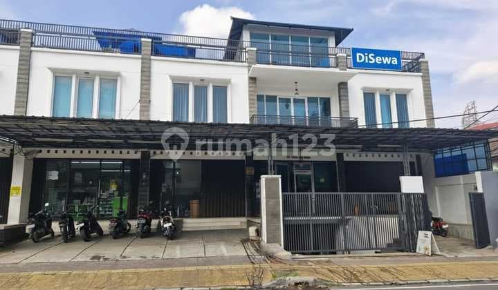 For rent 2 units of 2-story shop houses with basement near Buaran, East Jakarta.