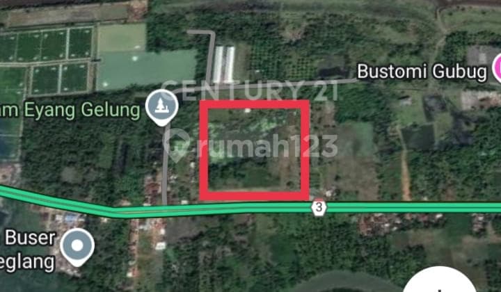 Tanah Luas Dekat Dgn Pantai Yg Indah di Pintu Keluar Jalan Tol