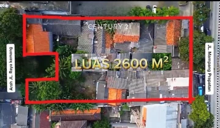 Dijual Tanah Di Pinggir Jalan Raya Di Mampang Prapatan Jak Sel