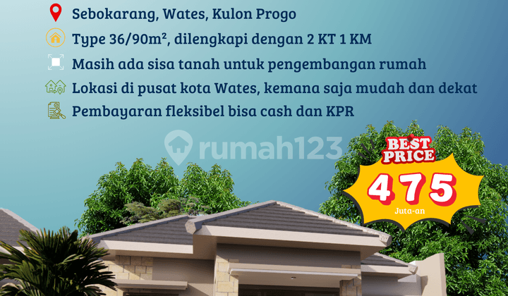 Residence in the Heart of Wates City, Easy and Fast Access Everywhere