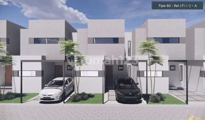 Dijual Rumah Exlusive Design Jepang Modern, Cluster 2 Lantai Dekat Green Park & Tol Jatiwarna Kota Bekasi