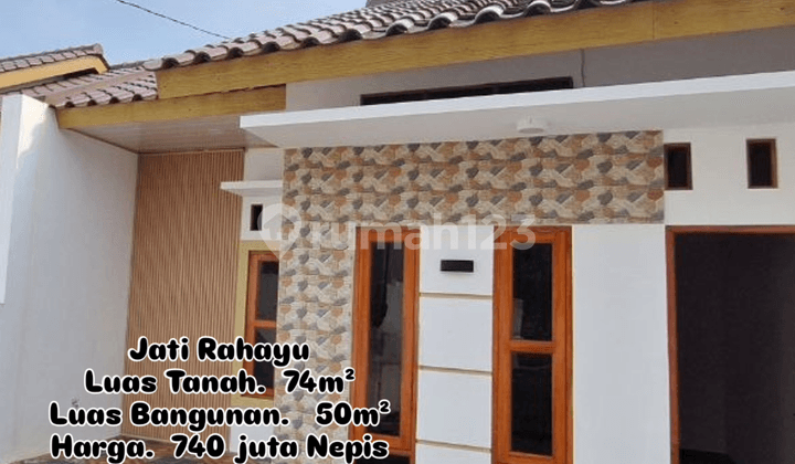 Rumah Baru Murah 1 Lantai di Jati Rahayu Bekasi