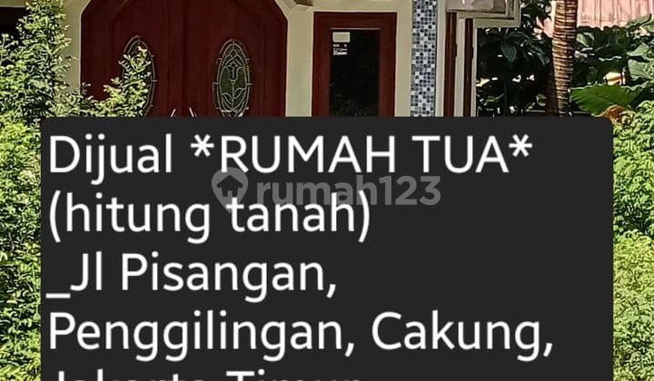 Dijual Rumah Tua Hitung Tanah Ekslusif.
