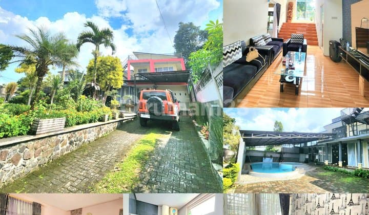 Villa 1,280 M2 with Swimming Pool in Cipanas Cianjur - Below Market Price