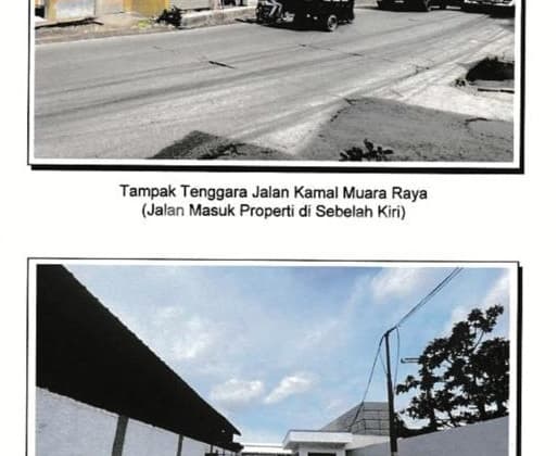 Gudang Kamal Muara Siap Pakai Bebas Banjir Dekat Tol dan Bandara Kontainer 40 Feet