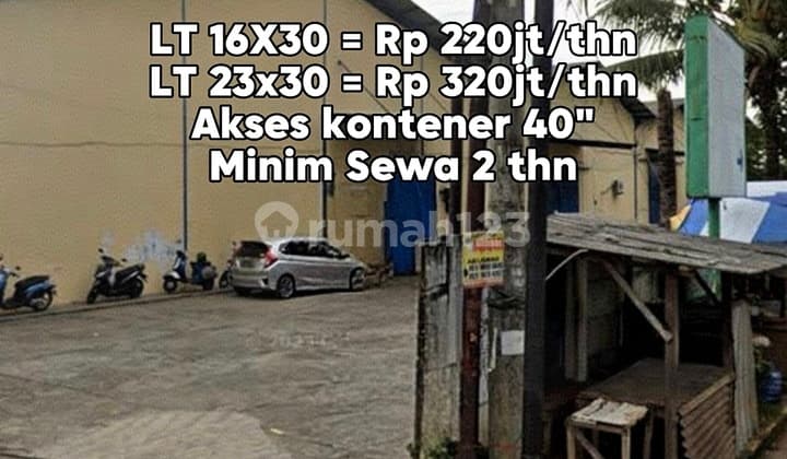 Wilson Disewakan Gudang Akses Kontener 40"Di Pasar Kemis