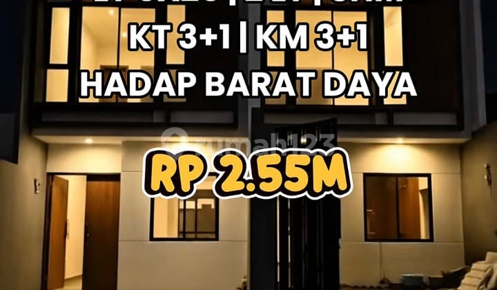 Wilson Rumah Row Jalan Besar Lokasi Bagus Bebas Banjir di Meruya