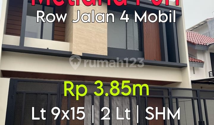 Wilson Rumah Siap Huni Uk 9X15 2 Lantai di Metland Puri