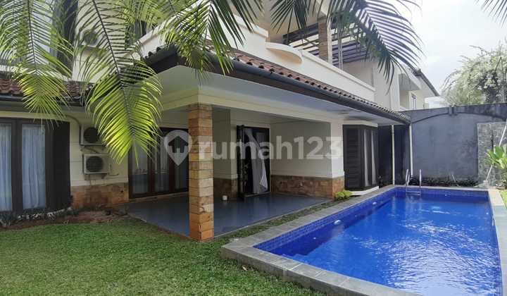 Rumah Mewah Siap Huni Pool Semi Furnish Town House Kemang Timur