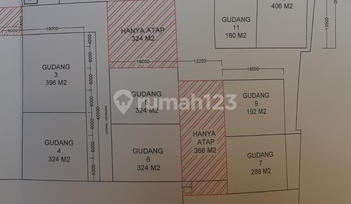 disewakan gudang pegangsaan lokasi bagus, jarang ada, hanya 63.000 per meter, per bulan