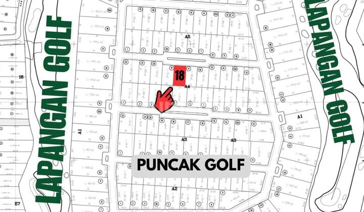 Jual Tanah Citraland Puncak Golf Hadap Utara Cocok untuk Invest