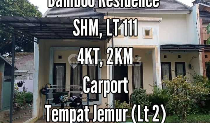 Dijual di Pondok Karya/Pondok Aren Cluster Bamboo Residence
