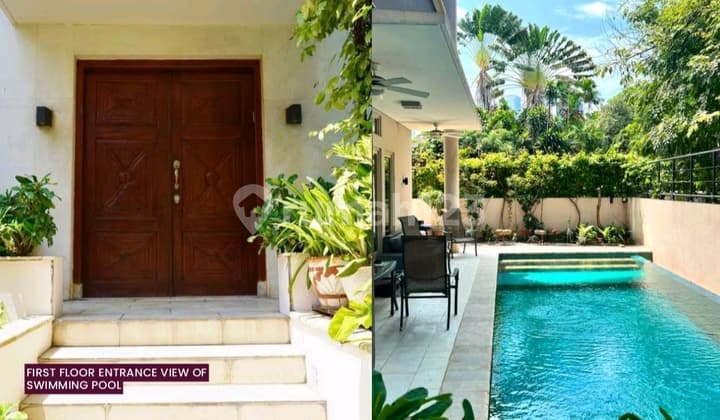 Widya Chandra, Siap Huni, 5 Bedrooms, 5 Cars In Basement, Swimming Pool, Residential Or Silent Office