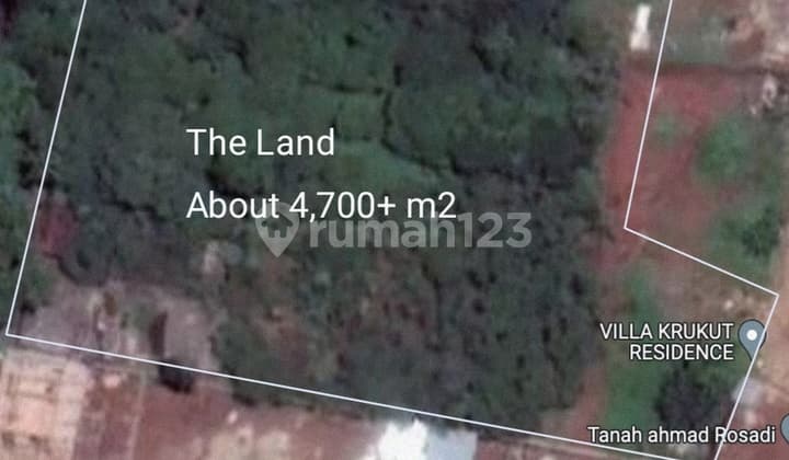 Bawah Njop, Krukut Raya, Cocok Usaha Komersil, Lap.padel, Spbu, Restoran, Klinik, Hotel, Kantor, Dekat Townhouse Krukut Hills