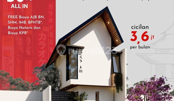 Rumah Baru Ala Japanese Dalam Cluster Di Cihanjuang 3Menit Polban