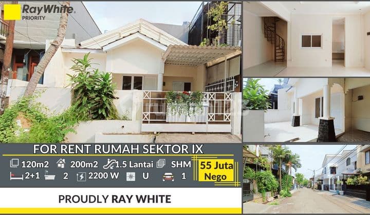 Rumah Klasik di Bintaro Jaya Luas 120m2 Harga 55 Juta Per Tahun Nego