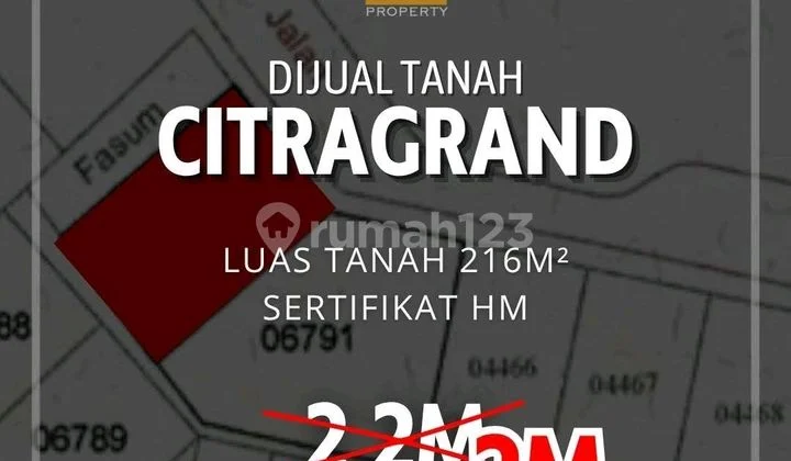 Tanah kavling dalam cluster di Citragrand Semarang Tanah kavling dalam cluster di Citragrand Semarang