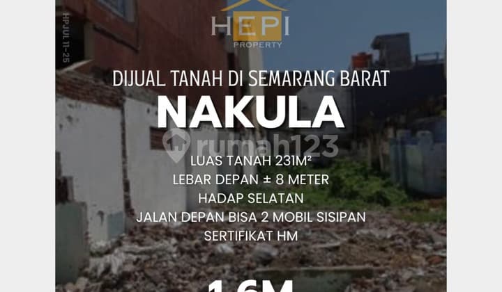 Tanah kavling di Nakula, Indraprasta Semarang Barat