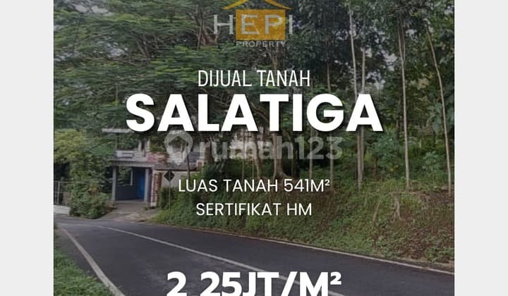 Tanah pinggir jalan raya di Kota Salatiga