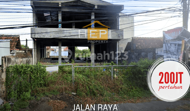 Gedung di Jalan Raya Solo-Yogyakarta Hitung tanah
