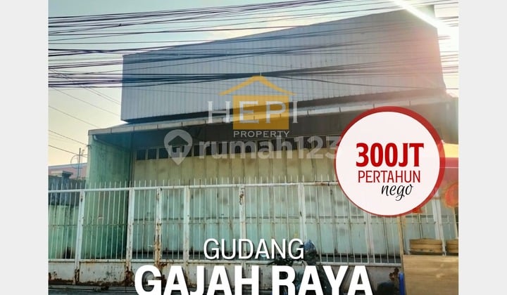 Gudang luas tengah kota di Gajah Raya Semarang Timur