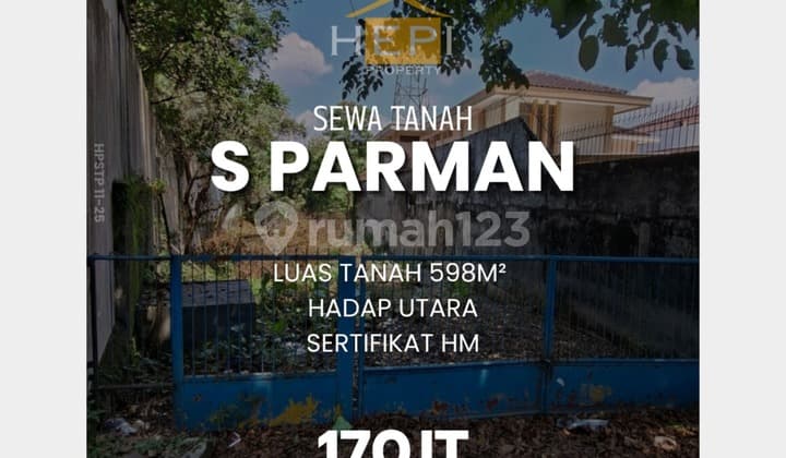 Land along the main road in S Parman, Gajah Mungkur, Semarang