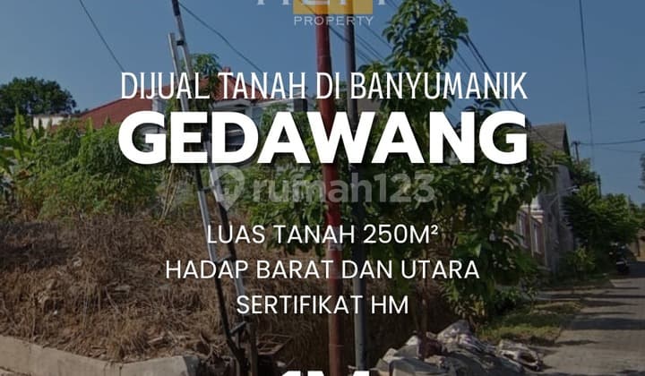 Tanah di Gedawang Banyumanik Semarang Atas