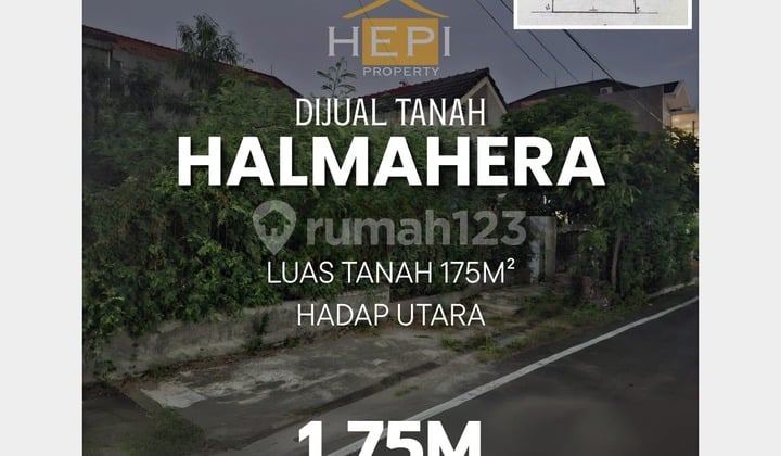 Tanah tengah kota di Halmahera Semarang Timur Tanah tengah kota di Halmahera Semarang Timur