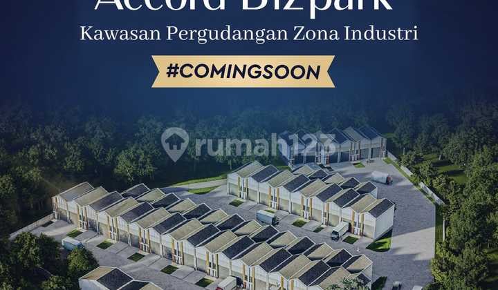 Accord Bizpark Serpong Parung Gunung Sindur Warehouse, Land Area 216m², Building Area 144m², Rp. 2.9 Billion, Suitable for Industrial Use