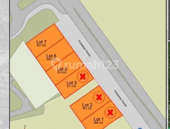 Kavling Komersial Delatinos Bsd City Tangsel, Pinggir Jalan Raya, Strategis Harga 20 Juta Permeter
