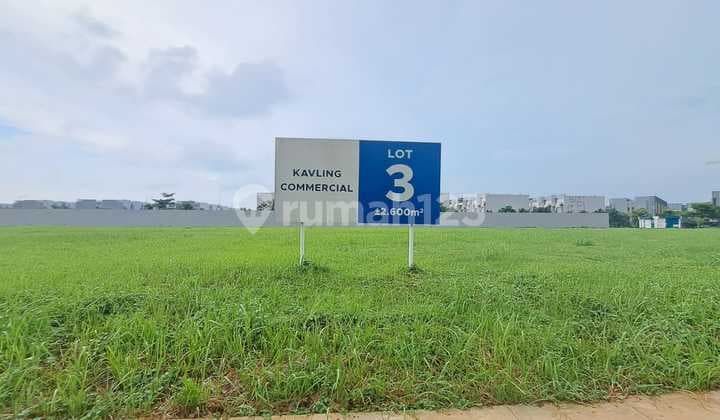 Kavling Komersial Eksklusif di Bsd City - Kawasan Tabebuya Depan Danau Vanya Park Luas : 2590 M2 Rp. 20Juta/M2