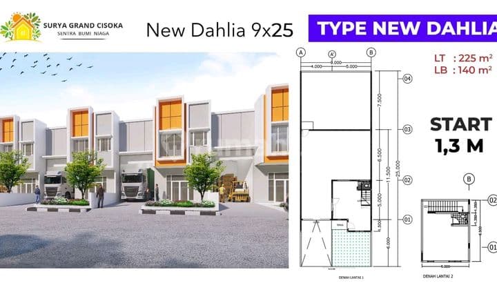 Ruko Gudang 9X25 di Pergudangan Surya Grand Cisoka - Tangerang