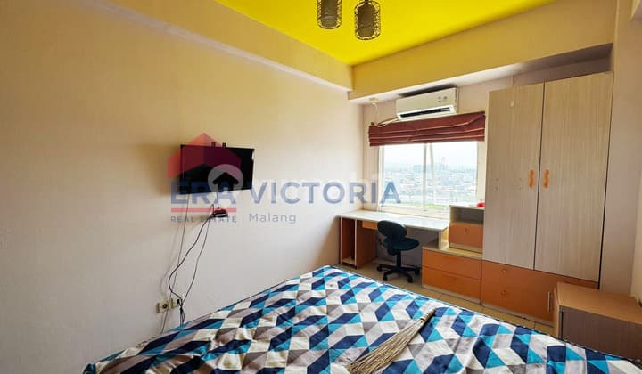 Apartemen Studio Full Furnished Dekat UB & Polinema Tinggal Bawa Koper